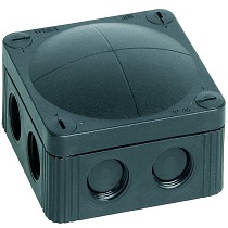 Wiska 10060580 Box 308/5 Black IP67