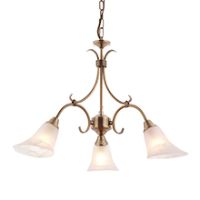 Endon 144-3AN Ceiling Light 3x60W Antq