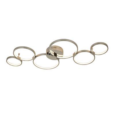 2006-6CC - SOLEXA 6LT LED RING FLUSH CEILING LIGHT - CHROME