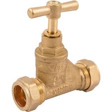 22MM BRASS STOPCOCK C X C 