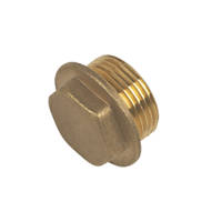 3/4 FLANGED BRASS PLUG 