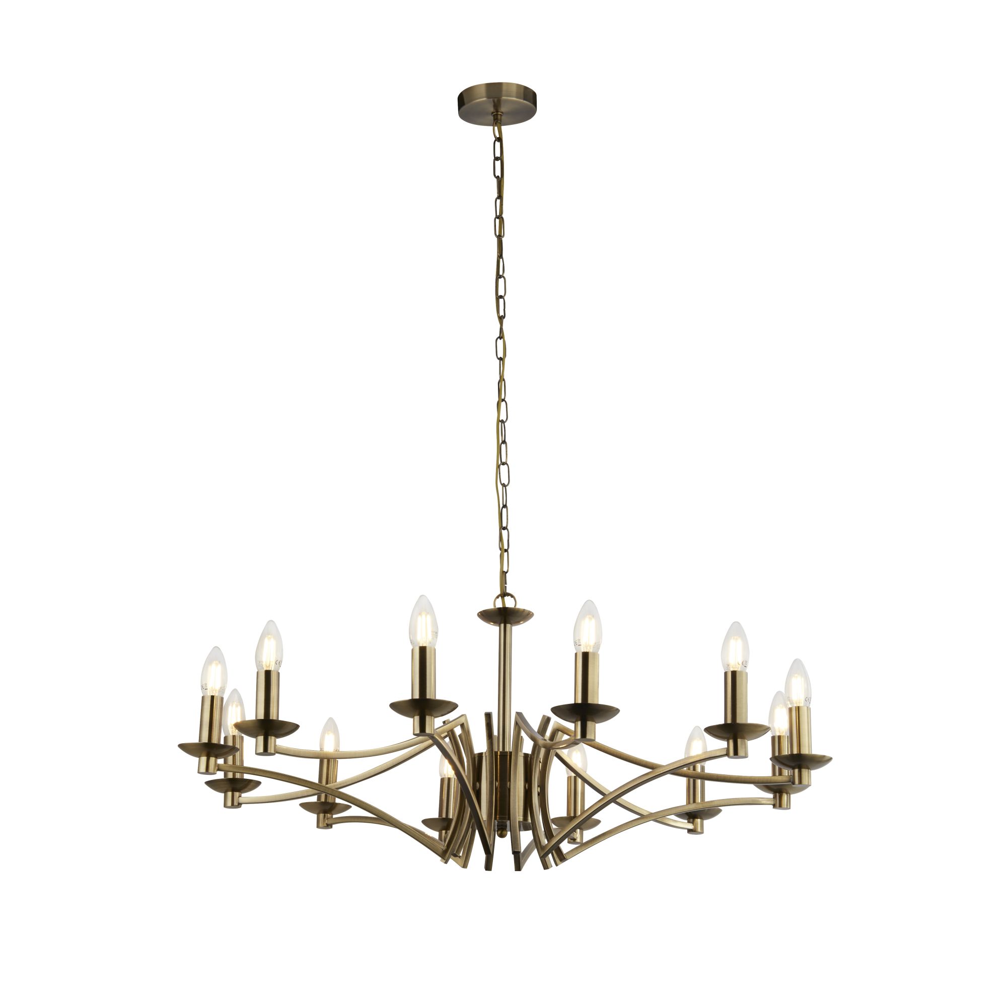 Searchlight 41312-12AB 12Lt Chandelier