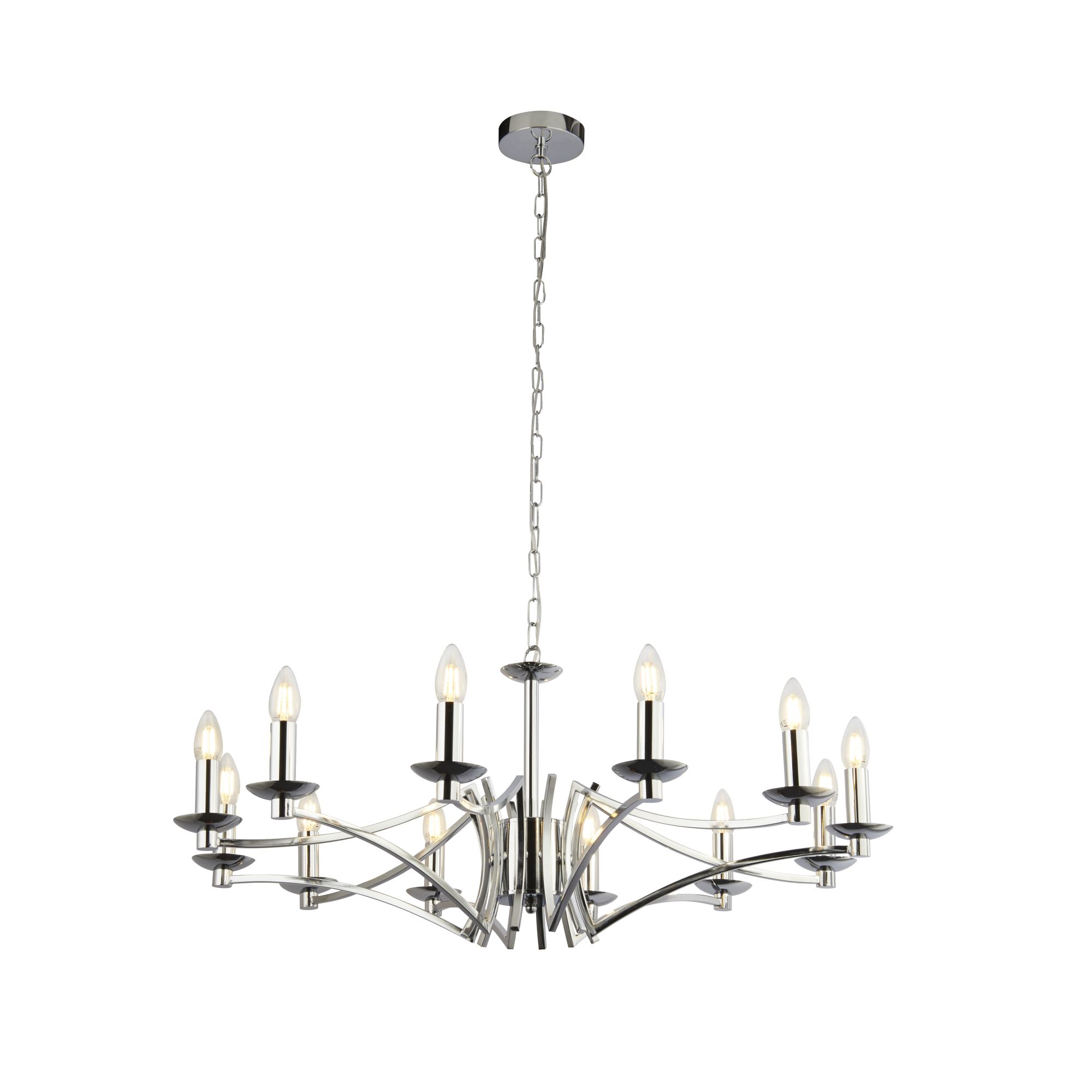 Searchlight 41312-12CC 12Lt Chandelier