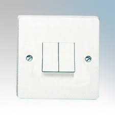 Crabtree 2G 10AX 2W SP Light Switch