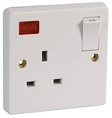 Crabtree 1G 13A DP Switched Socket with Neon