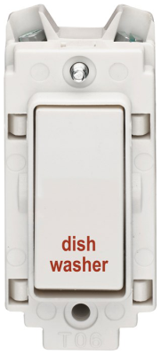 Crabtree DP 20A Switch marked DISHWASHER