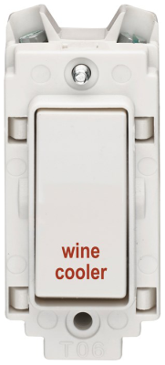 Crabtree 20A Double Pole Grid Switch Printed 'Wine Cooler'