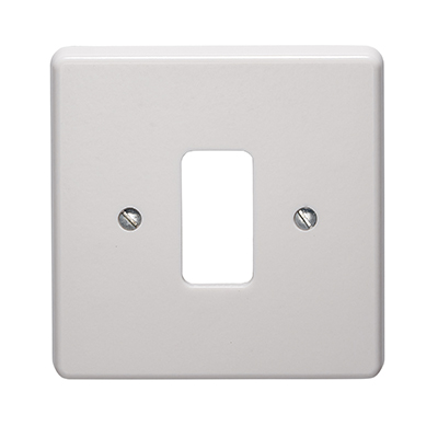 Crabtree Rockergrid 1 Gang Flush Moulded Grid Cover Plate