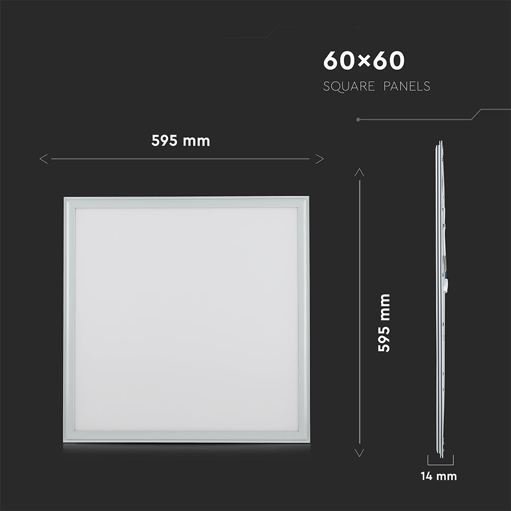 V-TAC 634 - VT-645 45W LED PANEL LIGHT-600x600MM SAMSUNG CHIP 6400K 5 YRS WTY 