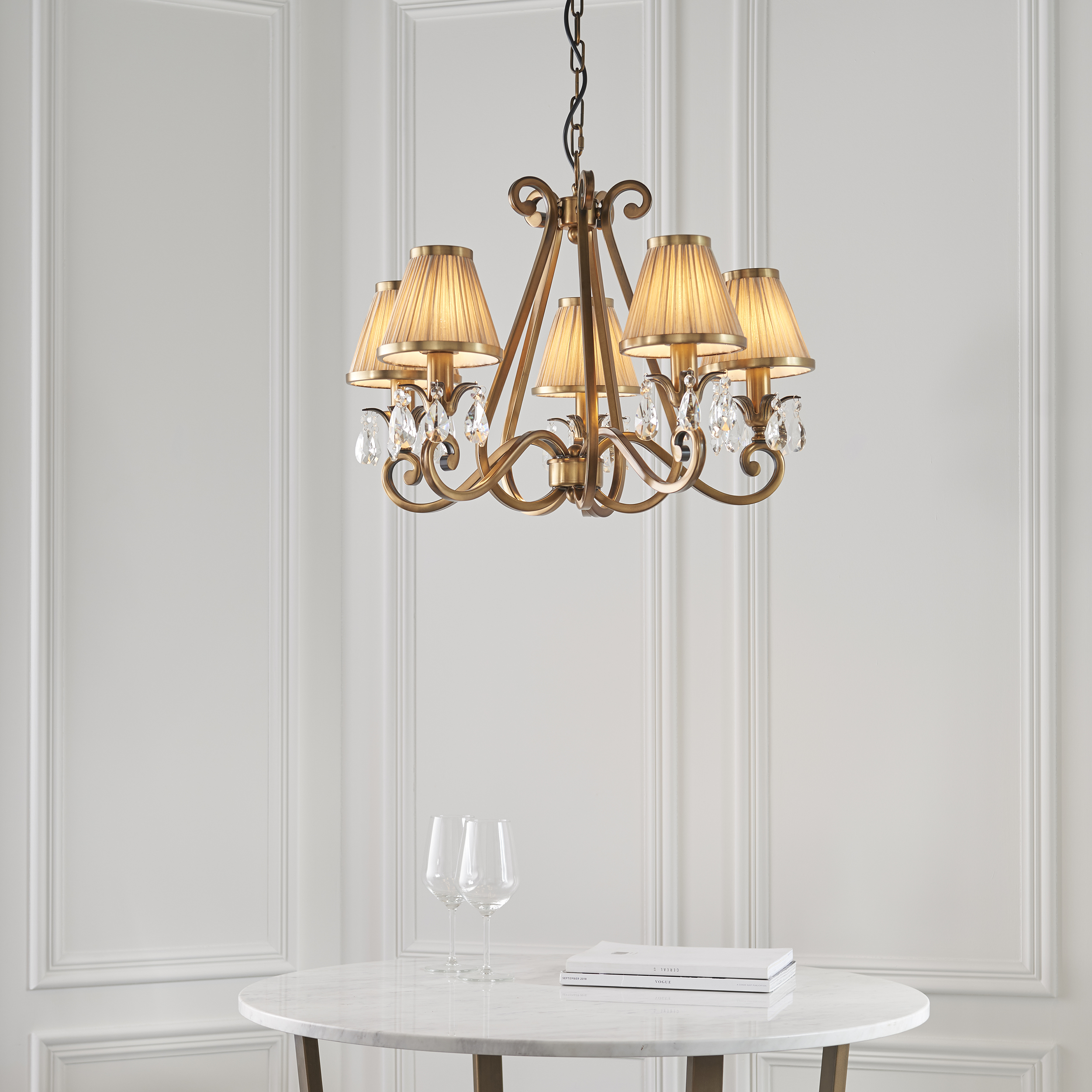 Endon 63522 Oksana Pendant 5xE14 Cdl