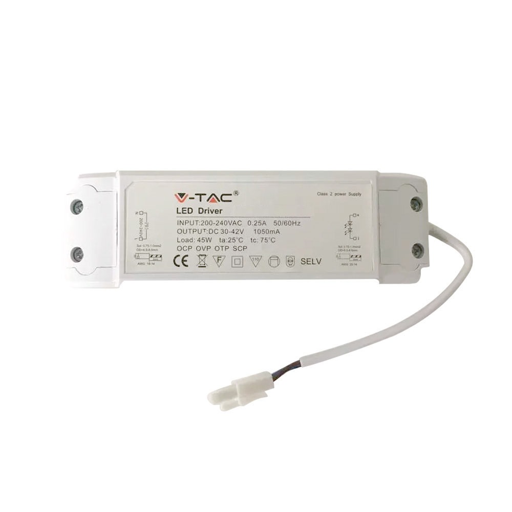 V-TAC 6386 - 45W NON DIMMABLE DRIVER FOR HIGH LUMEN PANEL