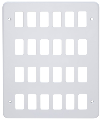 Crab 6580/24WH Frontplate 24Gang