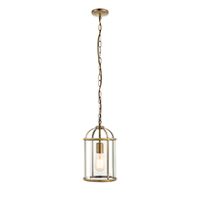 Endon 69454 Lambeth Pendant 40W AB/Clr