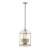 Endon 69455 Lambeth Pendant 4x40W AB/Clr