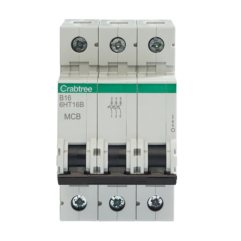 Crabtree Loadstar MCB TP Type B 16A 10kA