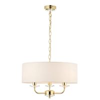 Endon 70560 Nixon Pendant 3x40W Brass