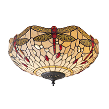 Endon 70723 Dragonfly Beige Lumin 2x60W