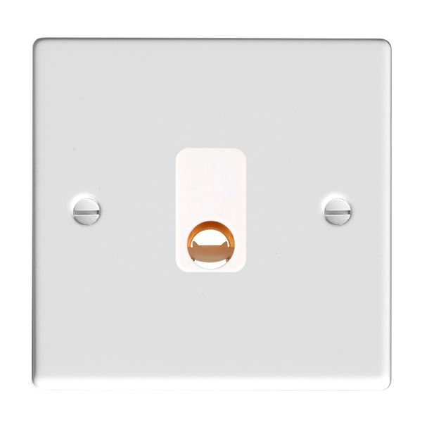 Hamilton Hartland Gloss White 20A Cable Outlet with White Insert