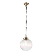 Endon 71123 Brydon Pendant 40W AB/Glass