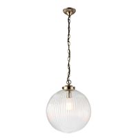 Endon 71124 Brydon Pendant 40W AB/Glass