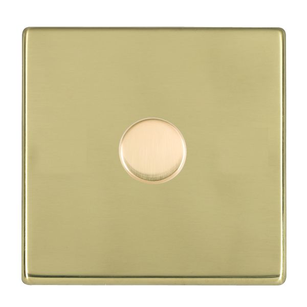 Hamilton Hartland CFX Polished Brass 1G 100W LED 2 Way Push On/Off Rotary Dimmer Polished Brass