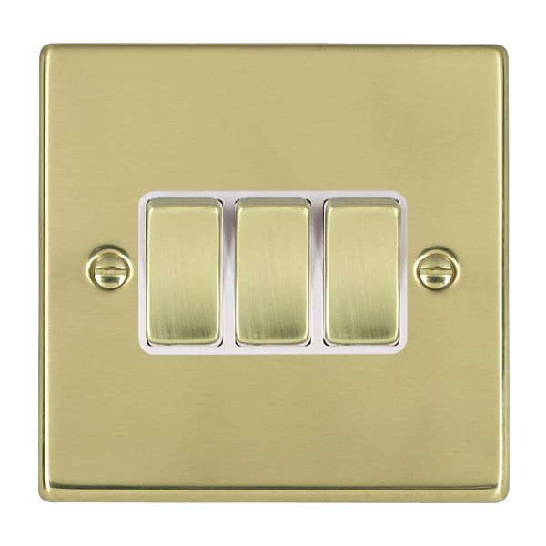 Hamln 71R23PB-W Rocker Switch 3G 10A