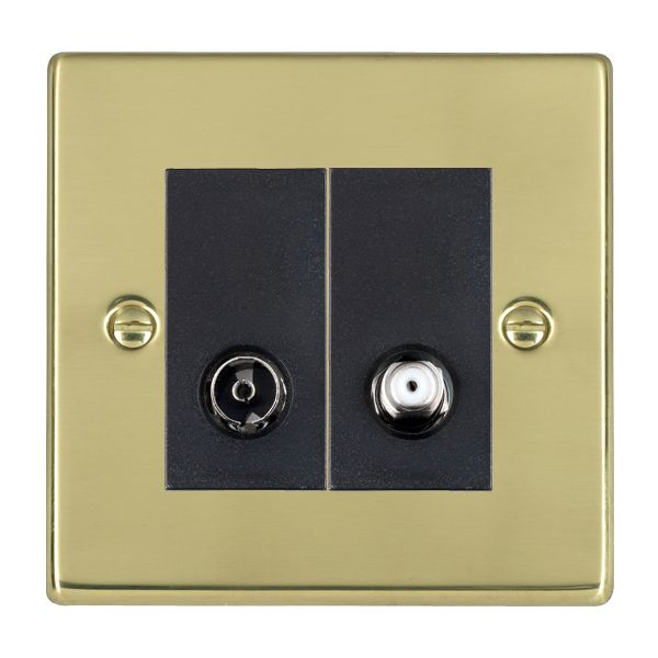 Hamln 71TVSATB TV Socket 1 Gang 88x88mm