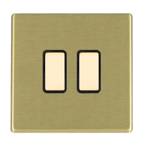 Hamln 72C2XTSSB-B Dim/Sw 2G 86x86mm