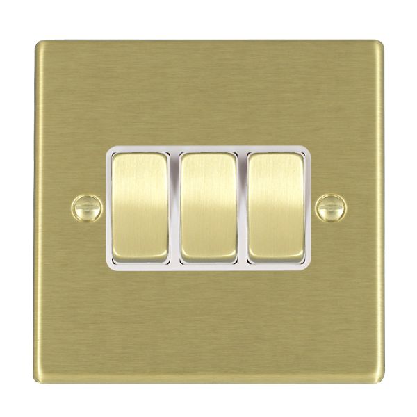 Hamln 72R23SB-W Rocker Switch 3G 10A