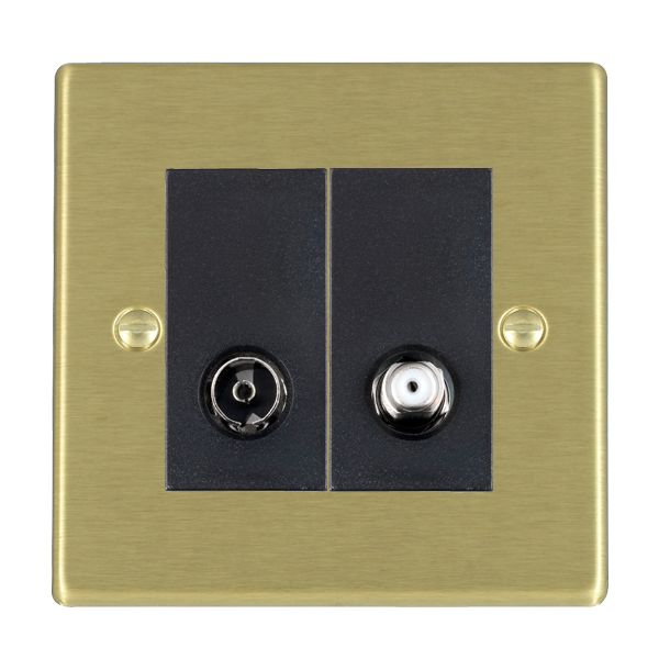 Hamln 72TVSATB TV Socket 1 Gang 88x88mm