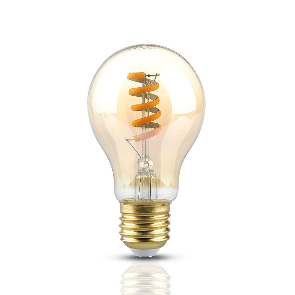 V-TAC 7335 - VT-2154 4W LED SPIRAL FILAMENT BULB-AMBER 2200K