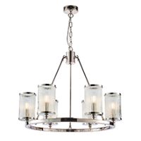 Endon 74128 Easton Pendant 6x40W Bri NP