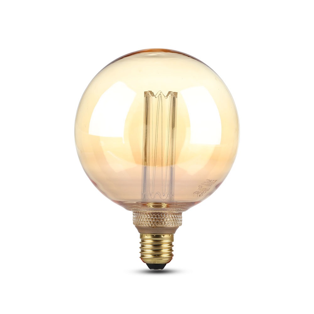 VT-2195 4W G125 LED ART FILAMENT BULB-AMBER GLASS COLORCODE:1800K E27