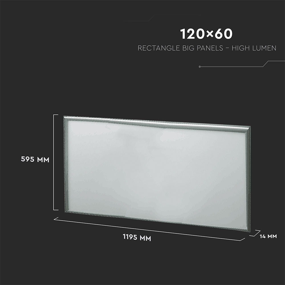 V-TAC VT-646 45W LED Panel - 1200x600mm - SAMSUNG CHIP 6500K (120LM/W) 5 YRS WTY