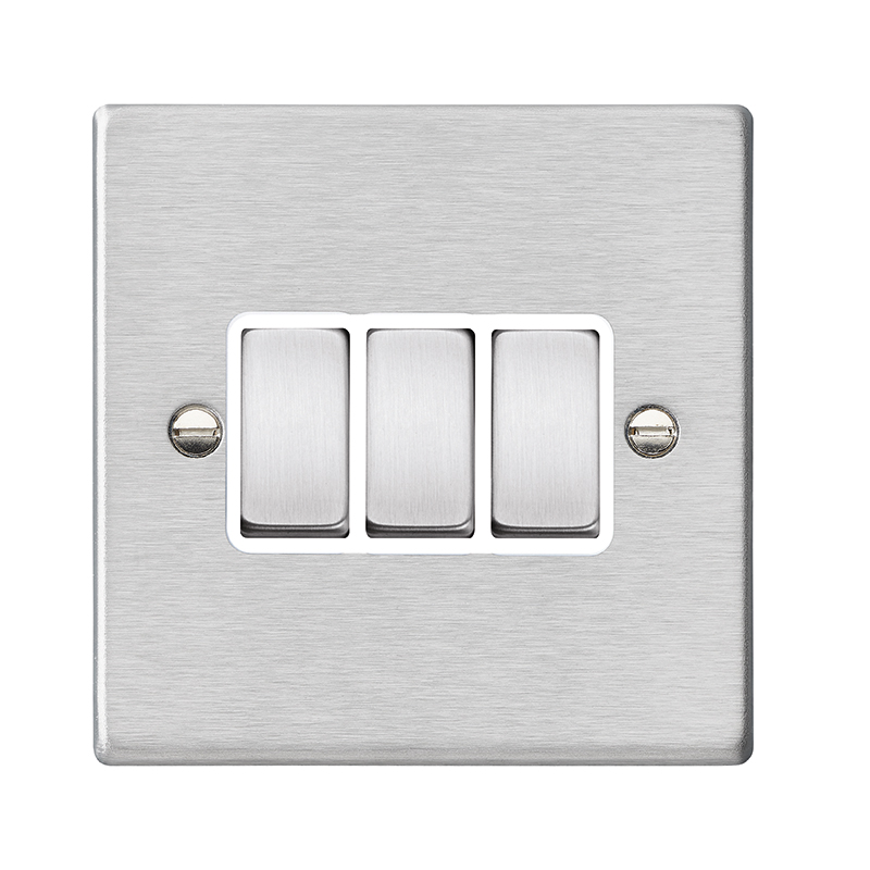 Hamln 74R23SS-W Rocker Switch 3G 10A