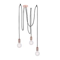 Endon 76579 Studio Pendant 3x60W Copper