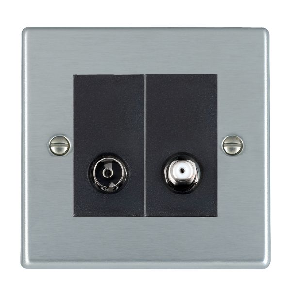 Hamln 76TVSATB TV Socket 1 Gang 88x88mm