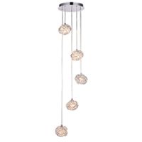 Endon 77566 Talia Pendant 5x28W Chrome