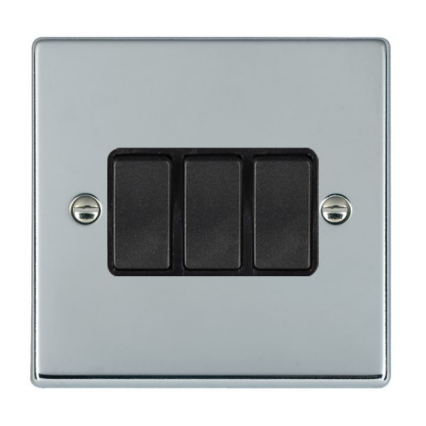 Hamln 77R23BL-B Rocker Switch 3G 10A