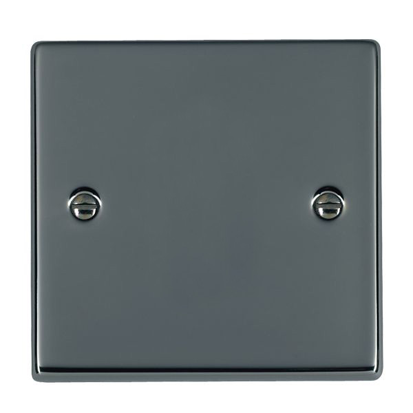 Hamln 78BPS Blank Plate 88x88mm Blk Nic