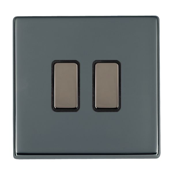 Hamln 78C2XTMBK-B Dim/Sw 2G 250W 86x86mm