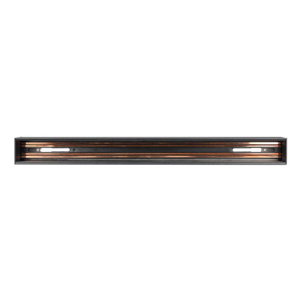 V-TAC 7950 - RECESSED ALUMINIUM TRACK RAIL FOR MAGNETIC TRACKLIGHTS-BLACK-0.5m