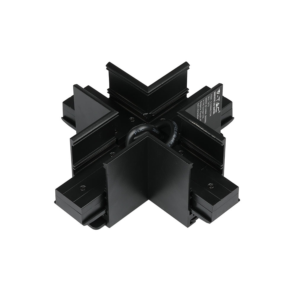 V-TAC 7974 - X TYPE TRACK CONNECTOR FOR MAGNETIC TRACK LIGHT