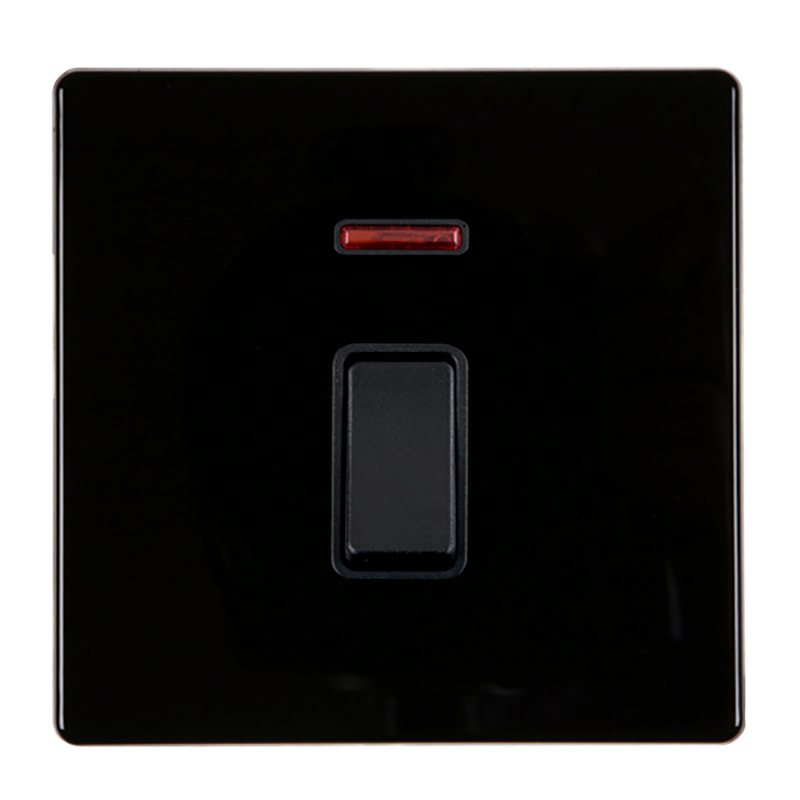 Hamln 7BCDPNBL-B DP 1G Switch+Neon 20A