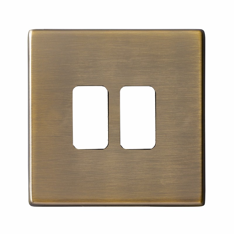 Hamilton Hartland G2 GRID-IT Antique Brass Single Plate complete with 2 GRID-IT Aperture and Grid