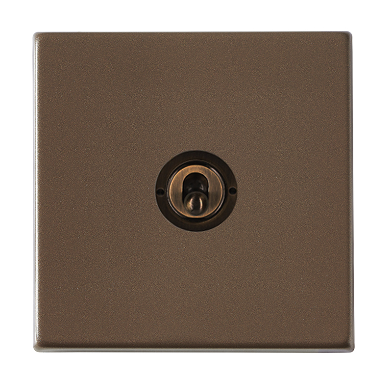 Hamilton Hartland G2 Richmond Bronze 1 Gang 20AX Intermediate Toggle Switch with Richmond Bronze Toggle