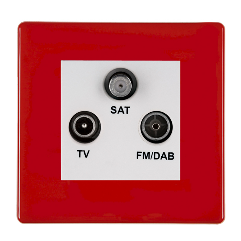 Hamln 7RCDTRIDW Socket 1G TV/FM/Satel