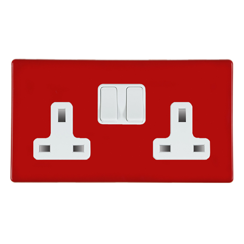 Hamln 7RCSS2WH-W Socket Switched 2G 13A