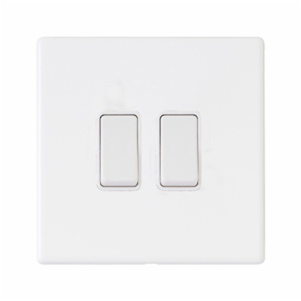 Hamln 7WCR22WH-W Rocker Switch 2G 10A