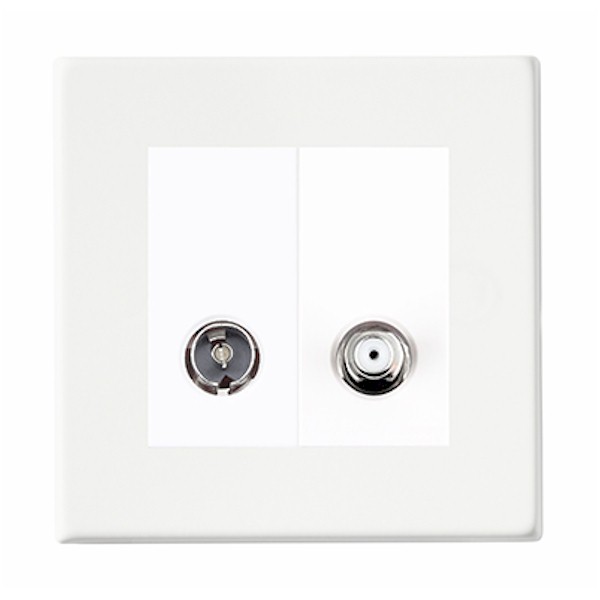 Hamln 7WCTVSATW Socket TV/Satel Coax 1G